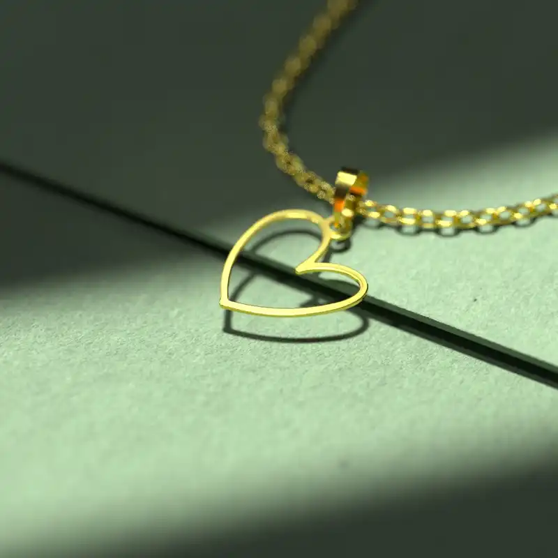 گردنبند طلا 18 عیار زنانه مدوپد مدل حرف k کد CA10858