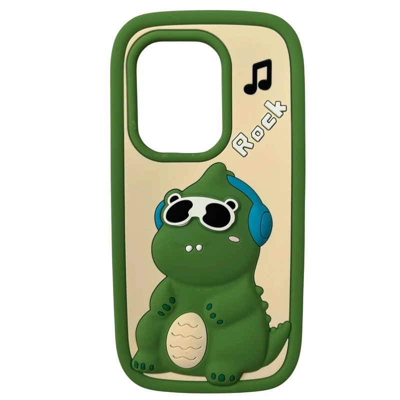 کاور مدل سیلیکونی طرح دایناسور کد 544 مناسب برای گوشی موبایل شیائومی Redmi Note 13 Pro 4G / Poco M6 Pro