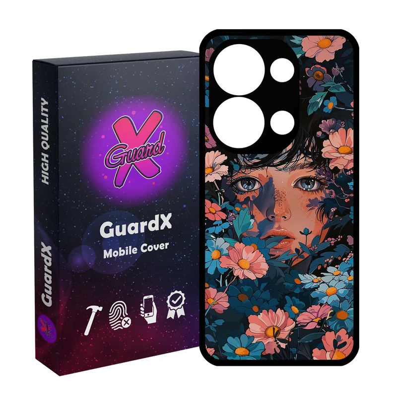 کاور گارد ایکس طرح دختر گل مناسب برای گوشی موبایل شیائومی Redmi Note 13 Pro 4G / Poco M6 Pro 4G
