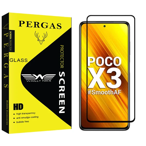 محافظ صفحه نمایش سرامیکی وایلی نایس مدل Pergas Glass مناسب برای گوشی موبایل شیائومی Poco X3