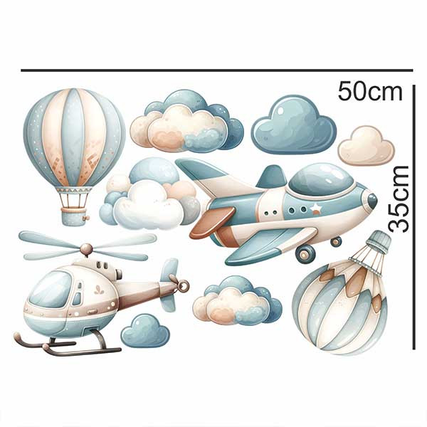 استیکر دیواری کودک راتیانا مدل خلبانی
