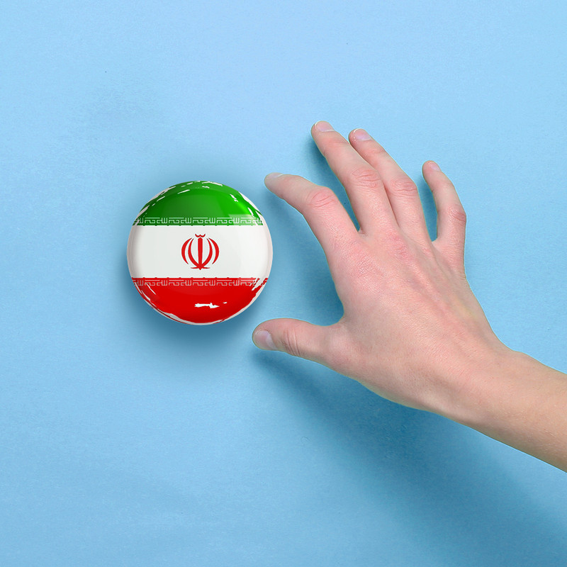 آینه جیبی خندالو مدل پرچم ایران کد 23938