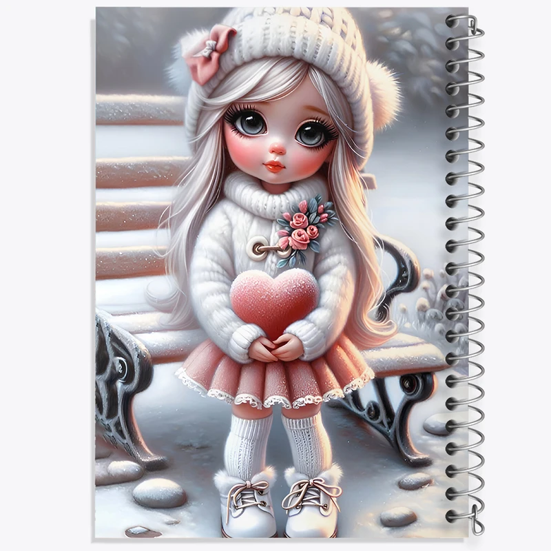 دفتر نقاشی 50 برگ خندالو طرح دخترانه کیوت کد F7554