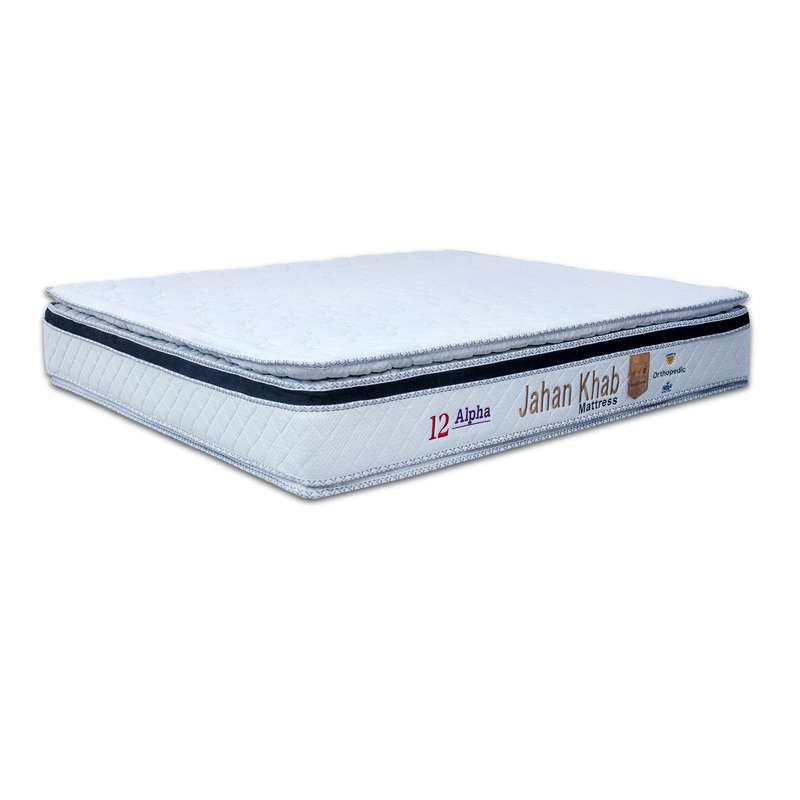 تشک طبی فنری جهان خواب مدل آلفا کد JK101 دو نفره سایز 200x180 سانتی متر