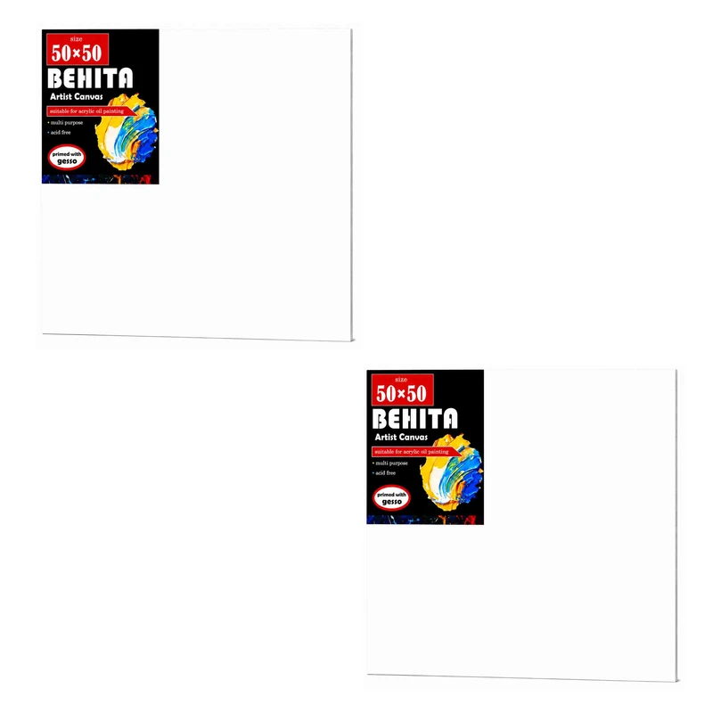 بوم نقاشی مربع بهتا مدل A50 سایز 50 × 50 سانتی‌متر بسته 2 عددی