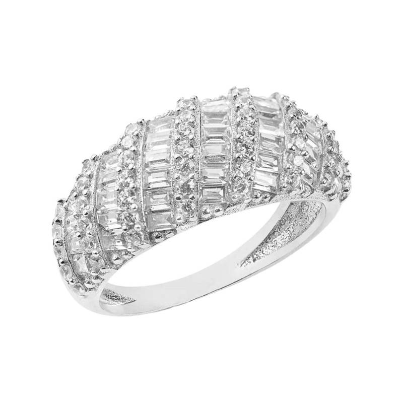 انگشتر نقره زنانه مدل تاج کد RZZdeh-082