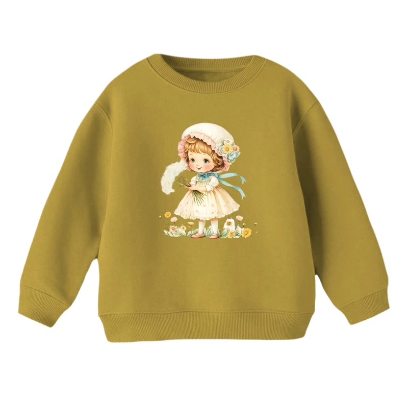 سویشرت بچگانه مدل دخترک و گل 