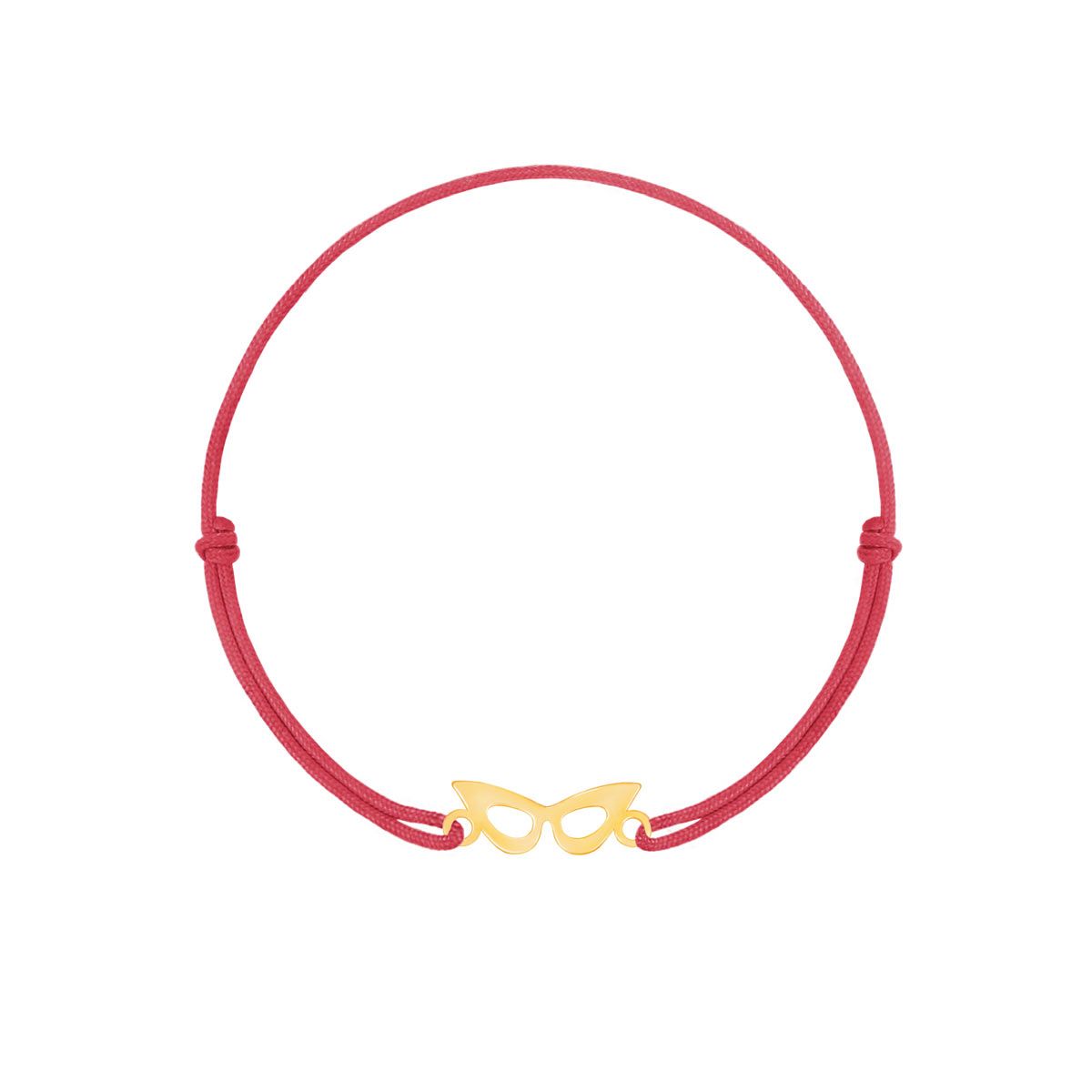 دستبند طلا 18 عیار زنانه پرسته مدل عینک -  - 1