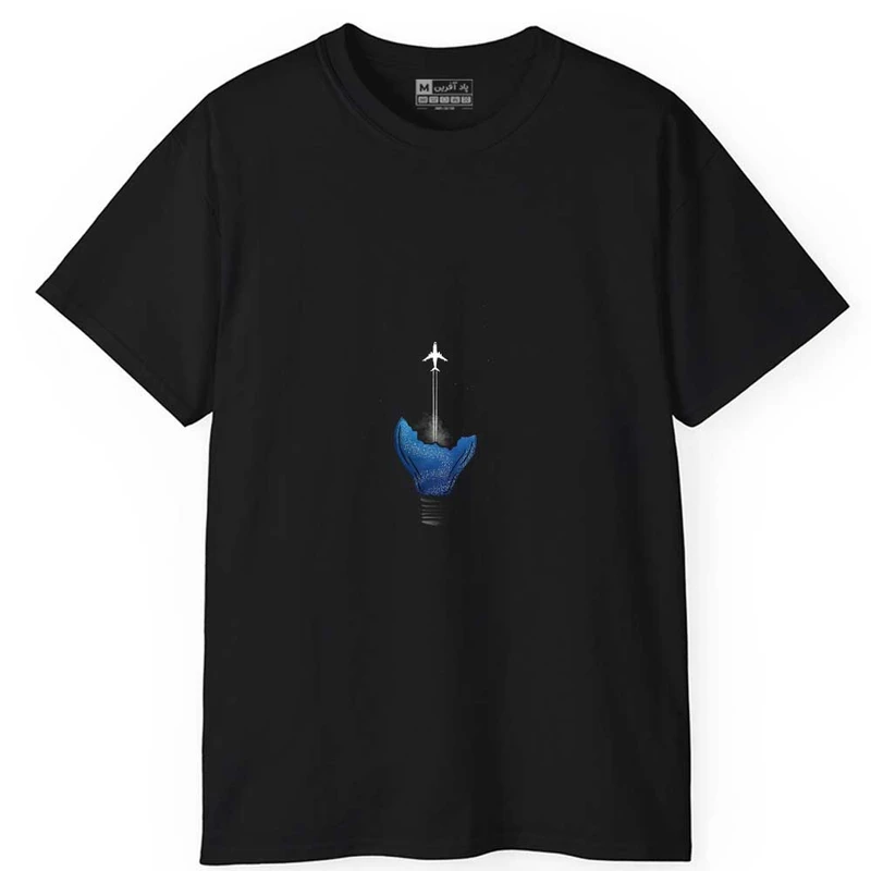 تی شرت آستین کوتاه مردانه پاد آفرین مدل هواپیما کد 0299