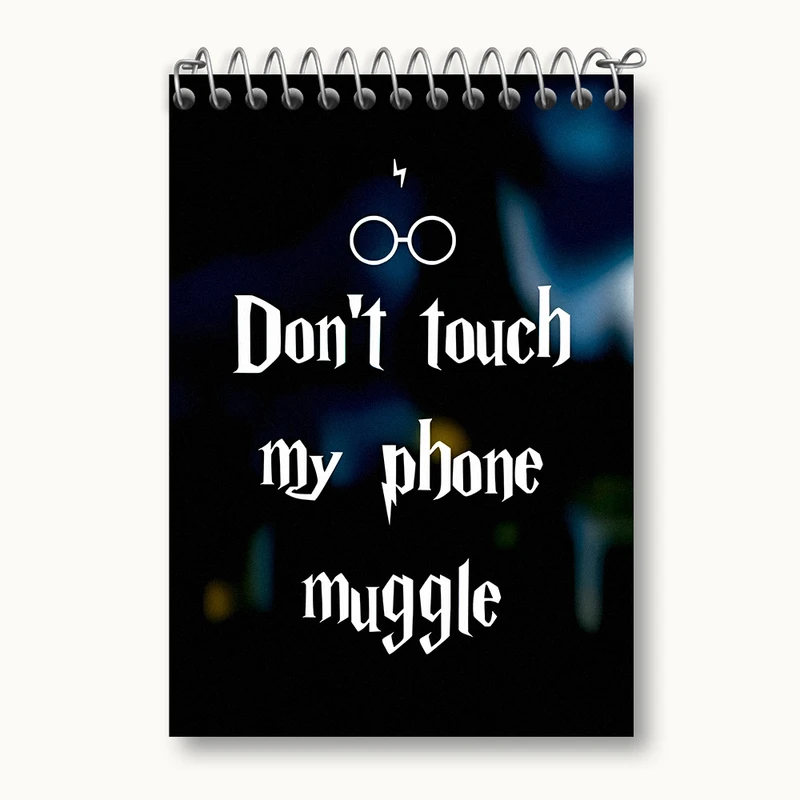 دفتر یادداشت 50 برگ خندالو طرح هری پاتر (Harry Potter) کد N4595