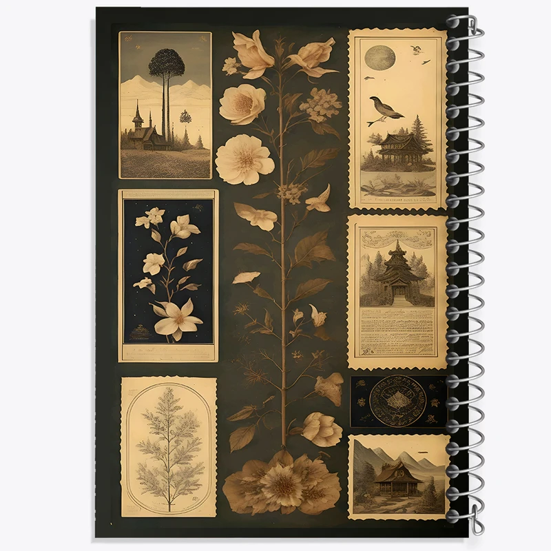 دفتر لیست خرید 50 برگ خندالو طرح گل و گیاه کد N5618