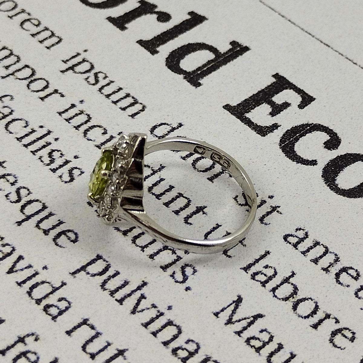 انگشتر نقره زنانه سلین کالا مدل زبرجد کد MPS-5