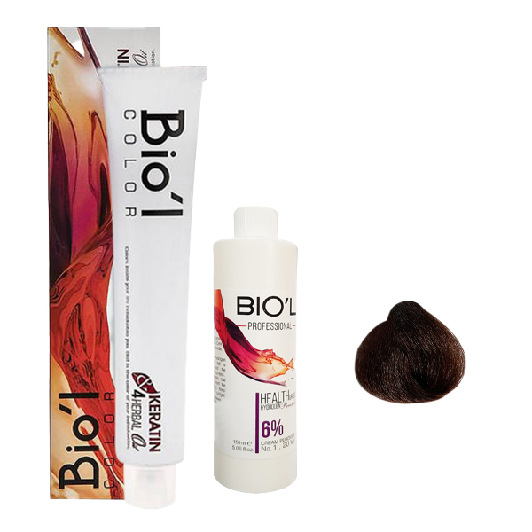 کیت رنگ مو بیول مدل SUPER BLONDE شماره 6.59 حجم 100 میلی لیتر رنگ بلوند جگری تیره