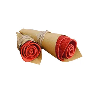 گل مصنوعی مدل رز مجموعه 2 عددی