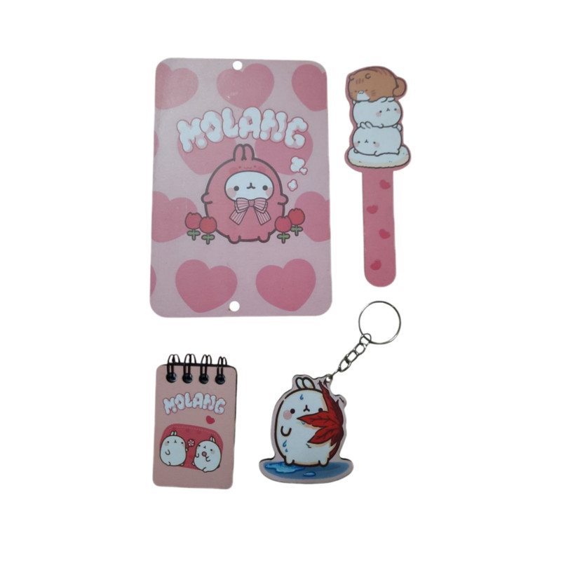 ست لوازم التحریر مدل مولانگ و خرس کد 0193 مجموعه 4 عددی