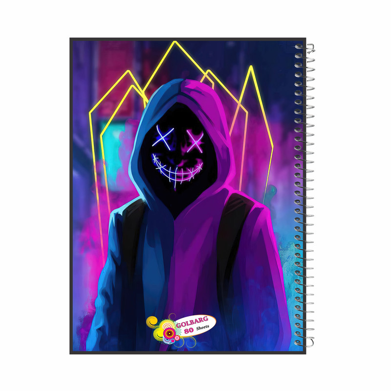 دفتر مشق 80 برگ گلبرگ طرح پسرانه کد 80953