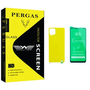 Waily Nice Pergas Glass Ceramics Screen Protector For Samsung Galaxy A12 With Back Protector