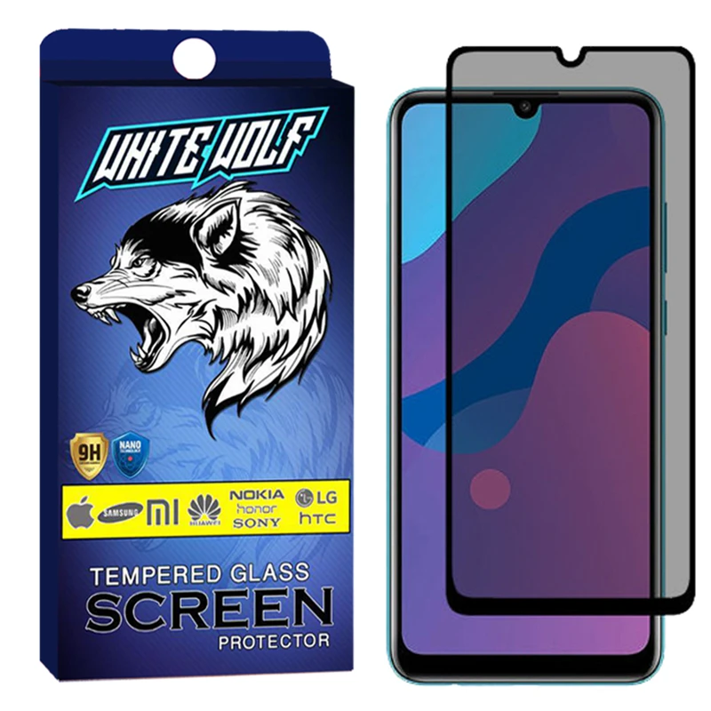 محافظ صفحه نمایش حریم شخصی وایت ولف مدل WGP2 مناسب برای گوشی موبایل شیائومی Redmi 9A