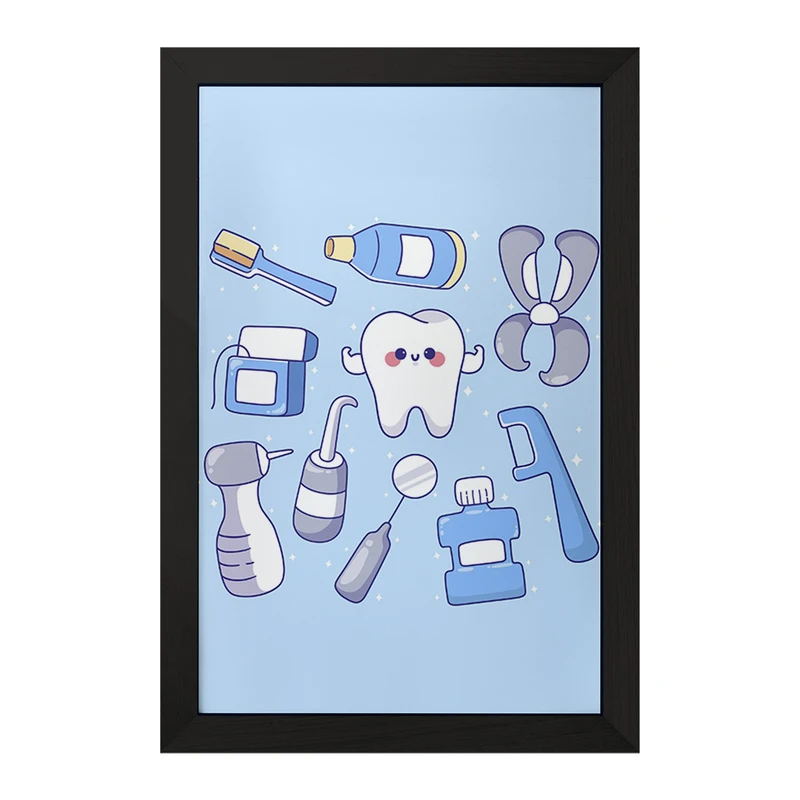تابلو خندالو مدل دندان و دندان پزشکی کودکانه کد 36740