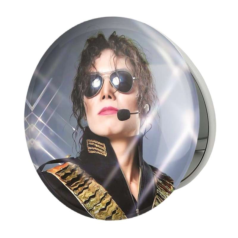 آینه جیبی خندالو طرح مایکل جکسون Michael Jackson مدل تاشو کد 19252 آینه جیبی خندالو طرح مایکل جکسون Michael Jackson مدل تاشو کد 19252
