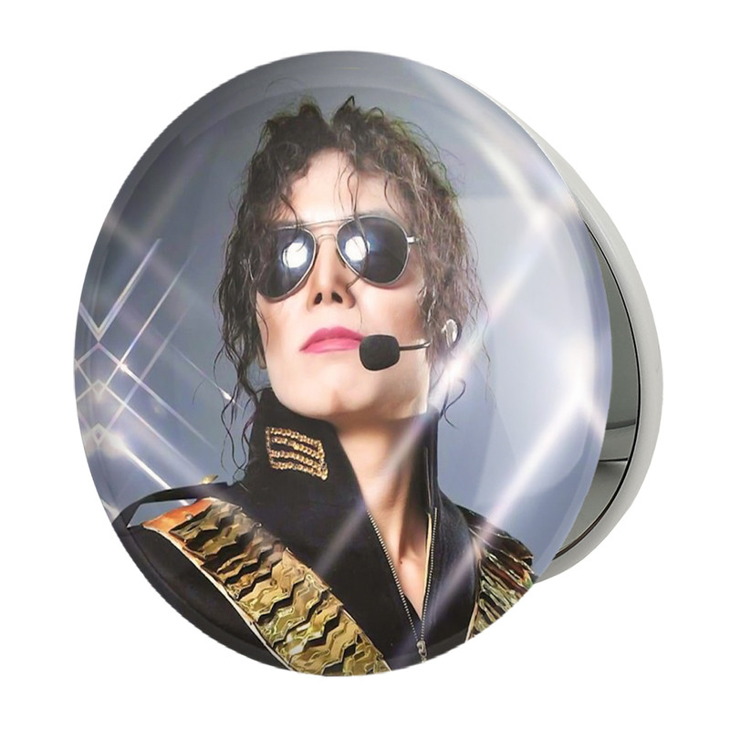 آینه جیبی خندالو طرح مایکل جکسون Michael Jackson مدل تاشو کد 19252 آینه جیبی خندالو طرح مایکل جکسون Michael Jackson مدل تاشو کد 19252