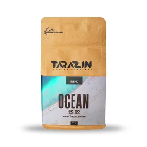 دانه قهوه اسپرسو 80 درصد عربیکا 20 درصد روبوستا تارازین - 250 گرم