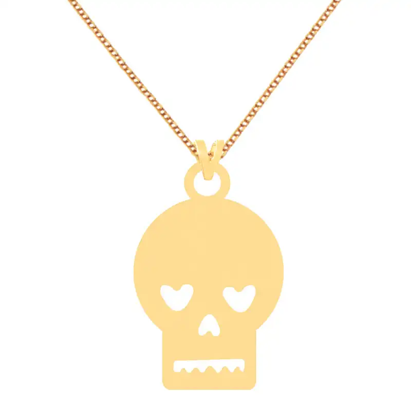 گردنبند طلا 18 عیار زنانه الن نار مدل طرح اسکلت ELN71805