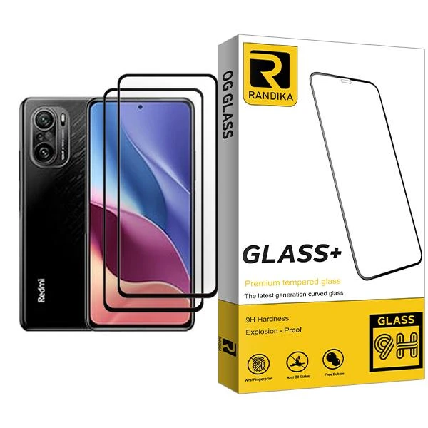 محافظ صفحه نمایش راندیکا مدل Randika Glass MIX002 مناسب برای گوشی موبایل شیائومی Redmi K40 Pro plus بسته دو عددی