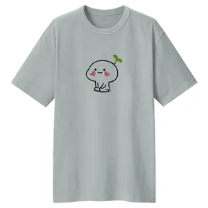 تی شرت لانگ آستین کوتاه زنانه مدل بامزه کد LL89 رنگ طوسی