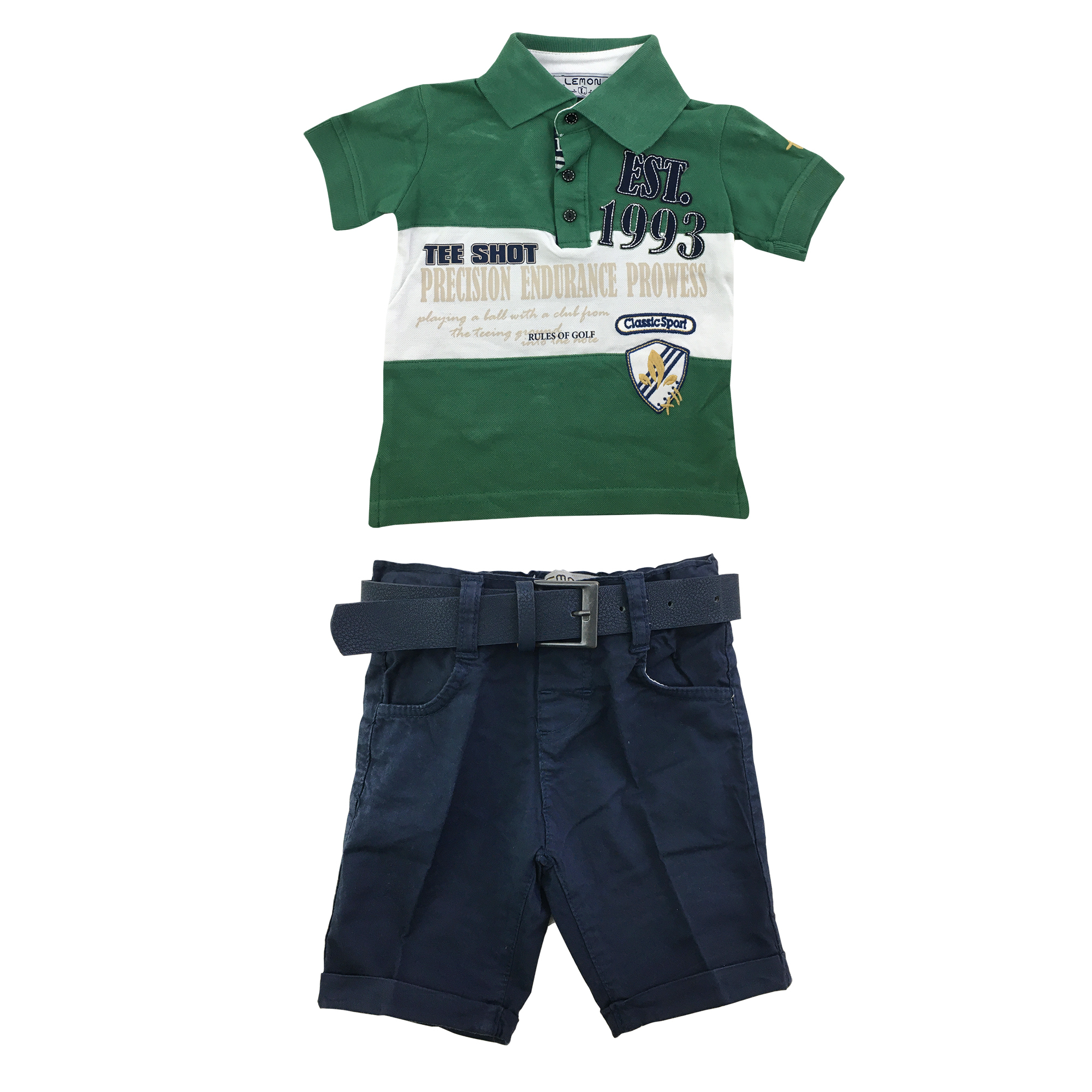 ست پولوشرت و شلوارک پسرانه کد 25