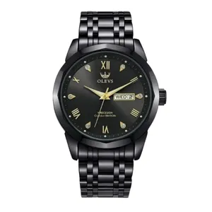 ساعت مچی عقربه‌ای کوارتز مردانه اُ لِوز مدل نگینی کد 008