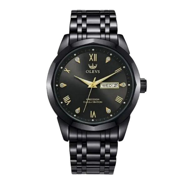 ساعت مچی عقربه‌ای کوارتز مردانه اُ لِوز مدل نگینی کد 008