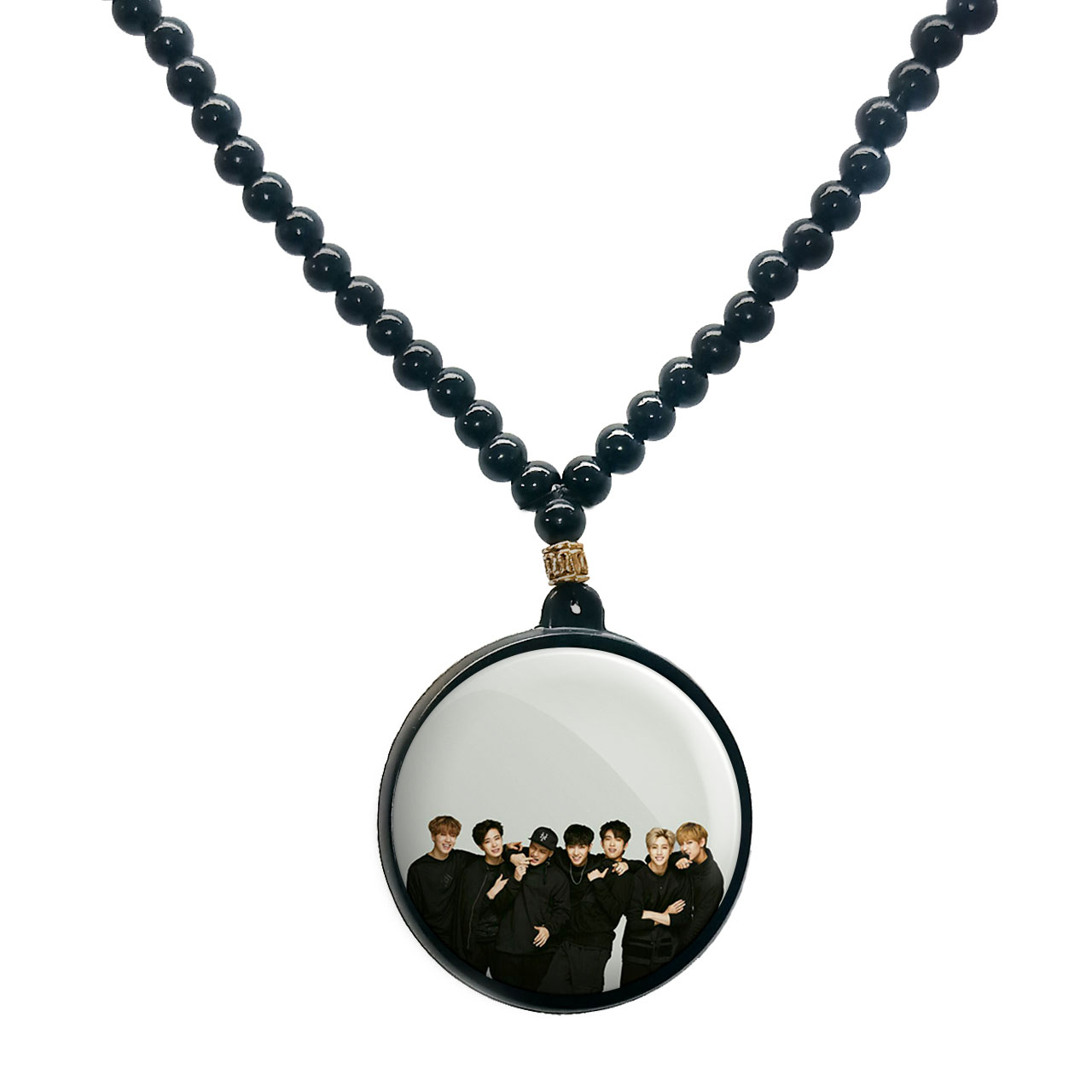 گردنبند پرمانه طرح GOT7 کد pmd.19103 مدل دو طرفه