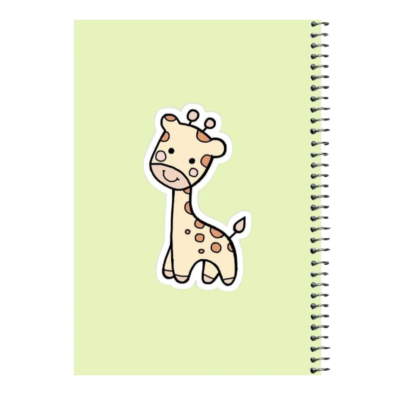 دفتر مشق 80 برگ اس جی مدل زرافه کد۱   