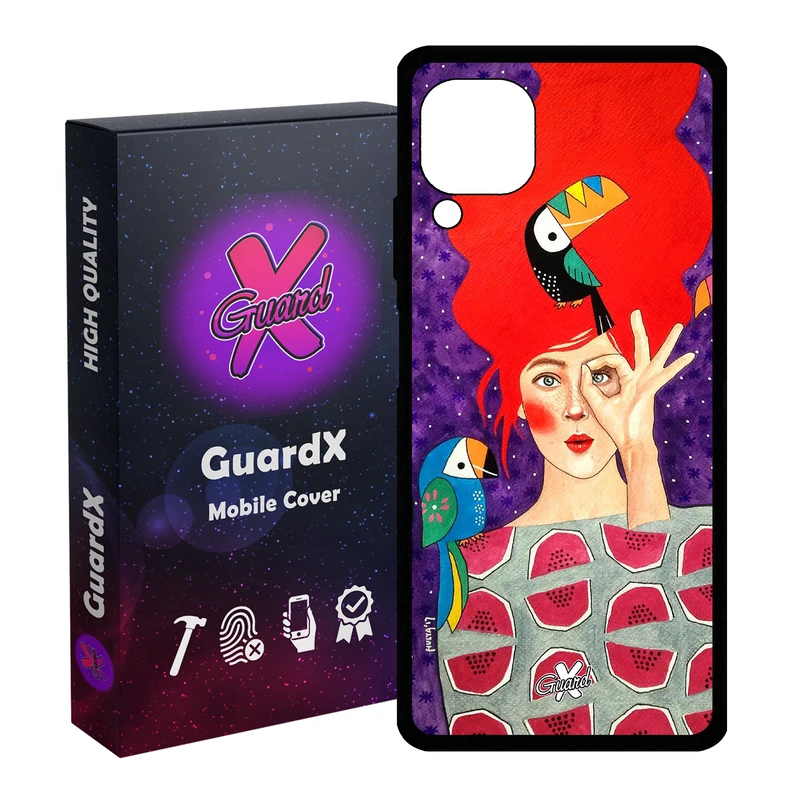 کاور گارد ایکس طرح Girl مدل Glass10153 مناسب برای گوشی موبایل هوآوی Nova 7i / Nova 6 SE / P40 Lite