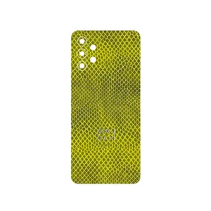 MAHOOT Yellow Snake Skin Cover Sticker for Samsung Galaxy M32 5G