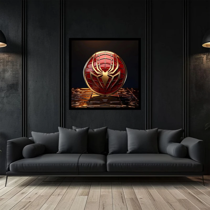 تابلو بکلیت طرح اکشن هنر دیجیتال لوگو و پوستر مرد عنکبوتی مدل B-bu2768