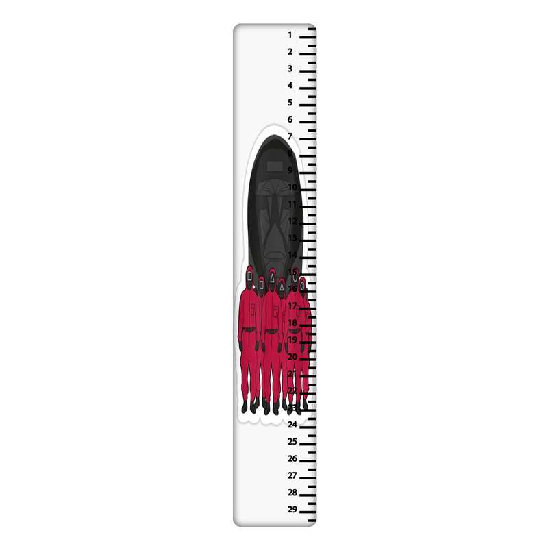 خط کش 30 سانتی متر طرح Squid Game کد 2168