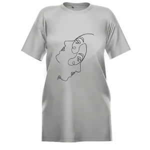 تی شرت لانگ آستین کوتاه زنانه مدل نیم رخ