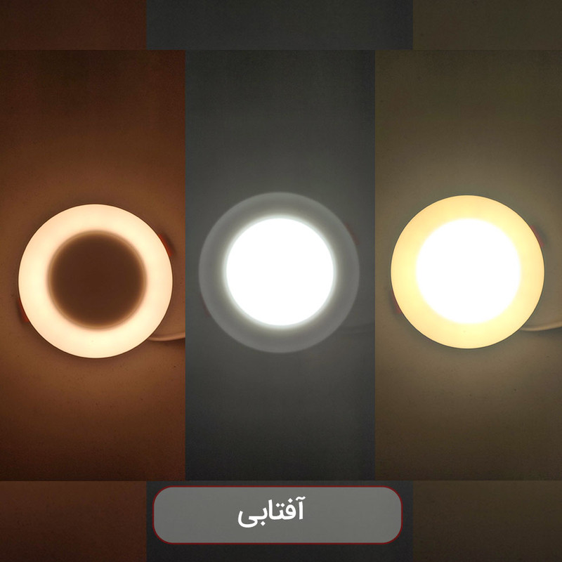 پنل ال ای دی 12 وات پرشین لایت مدل 3 حالته طرح توکار گرد