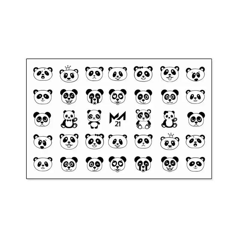 برچسب لنز ناخن طرح پاندا کد MT-L21