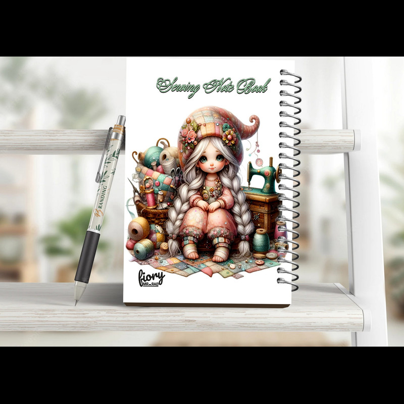 دفتر خیاطی 75 برگ مستر راد مدل الیزابت کد fiory 2611