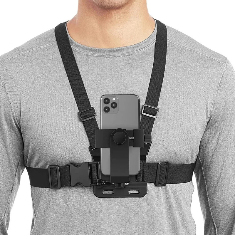 بند دور سینه گوشی موبایل و دوربین ورزشی مدل Mobile mount