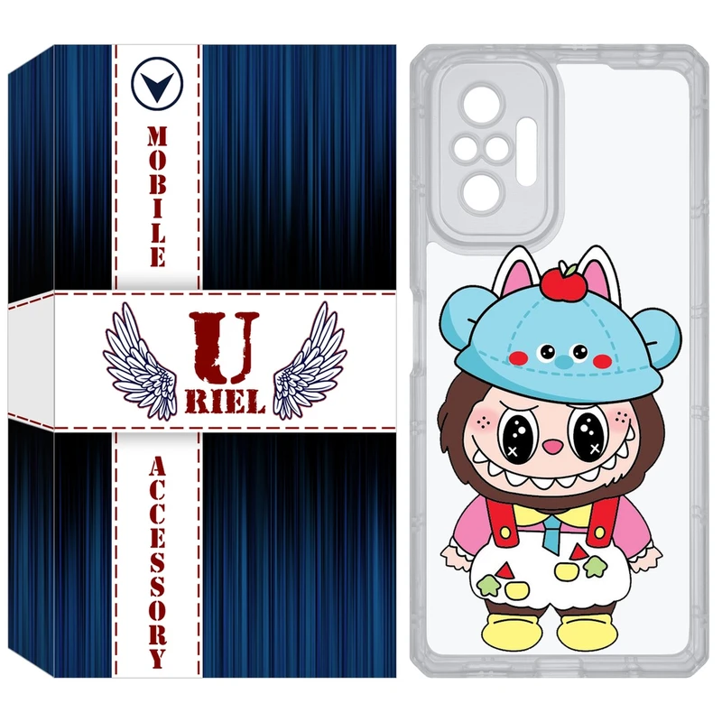 کاور یوریل مدل Clear کد 123 طرح لبوبو مناسب برای گوشی موبایل شیائومی Redmi Note 10 Pro / Note 10 Pro Max