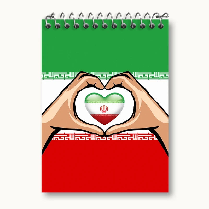 دفتر یادداشت 50 برگ خندالو مدل پرچم ایران کد 23936