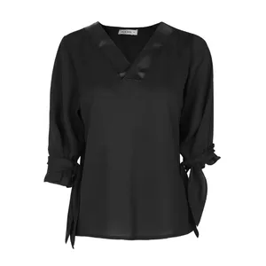 بلوز آستین سه ربع زنانه ادورا کد 202917 رنگ مشکی