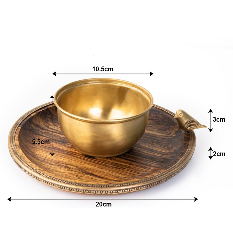 ست پیاله و پیش دستی گلد کیش کد GK829504