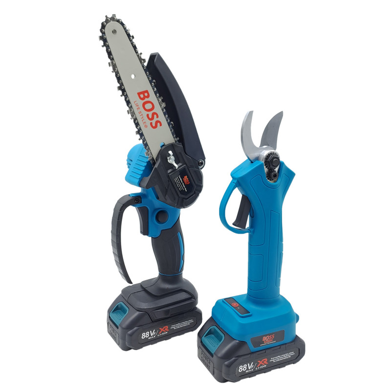 اره زنجیری شارژی و قیچی شارژی باس مدل LIFE_STYLE اره زنجیری شارژی و قیچی شارژی باس مدل LIFE_STYLE