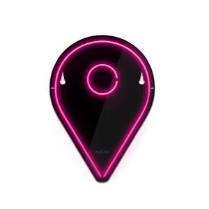 چراغ دیواری نئون دیزاین طرح Location-BL_PN