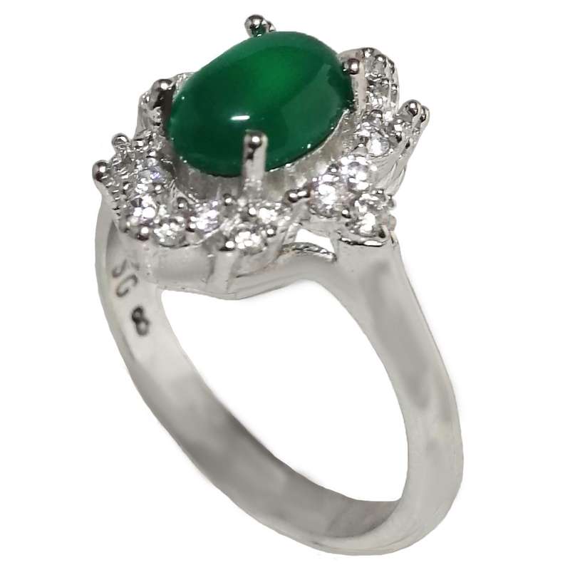 انگشتر نقره زنانه مدل جواهری JW5019